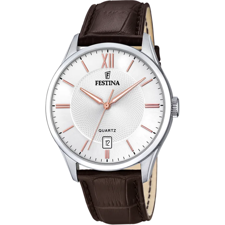 Festina Klassik mit weiß Zifferblatt