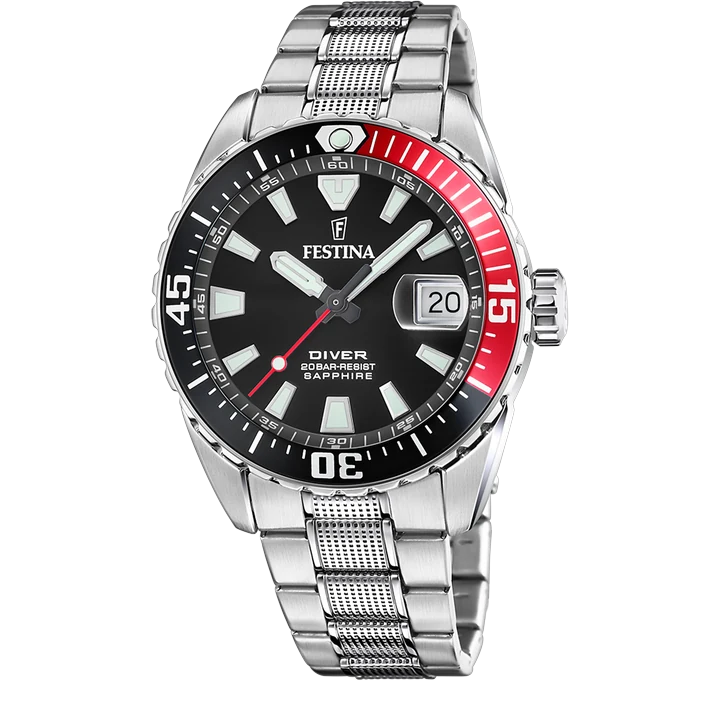Festina The Originals mit schwarz Zifferblatt