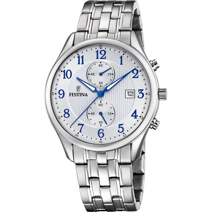 Festina Chrono mit weiß Zifferblatt