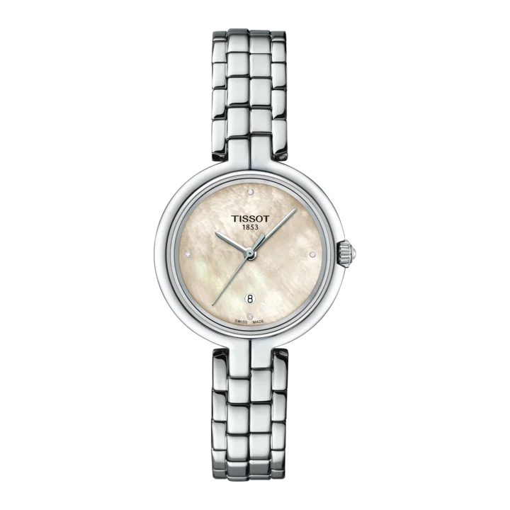 Tissot Flamingo mit perlmutt Zifferblatt