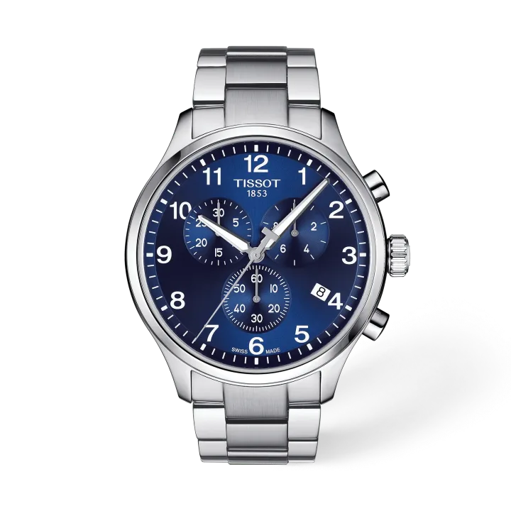 Tissot Chrono XL Classic 45mm mit blau Zifferblatt