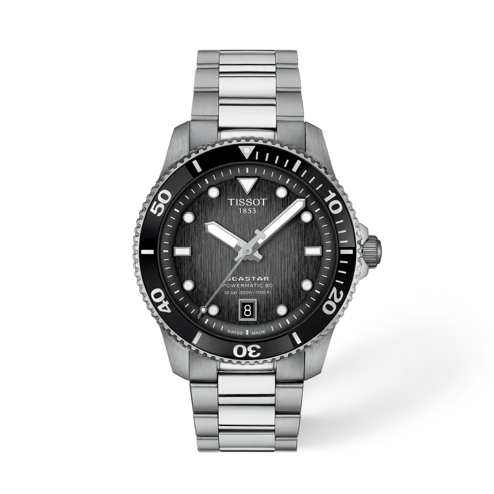 Tissot Seastar 1000 40mm mit schwarz Zifferblatt