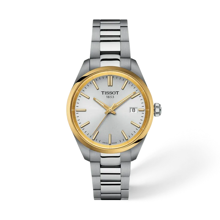 Tissot PR 100 34mm mit silber Zifferblatt